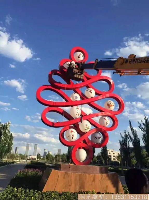 城市景观不锈钢雕塑安装 城市景观不锈钢雕塑安装