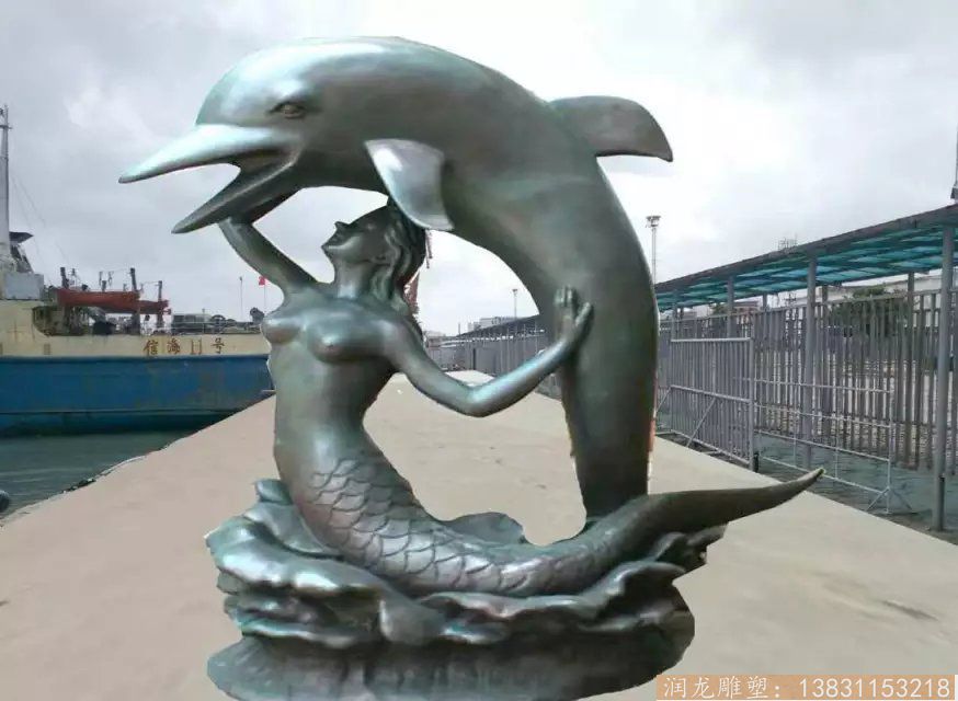 海豚不锈钢雕塑 动物不锈钢雕塑