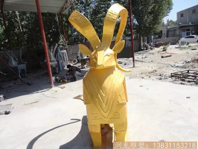 不锈钢雕塑羊 景观小品 不锈钢雕塑羊 景观小品