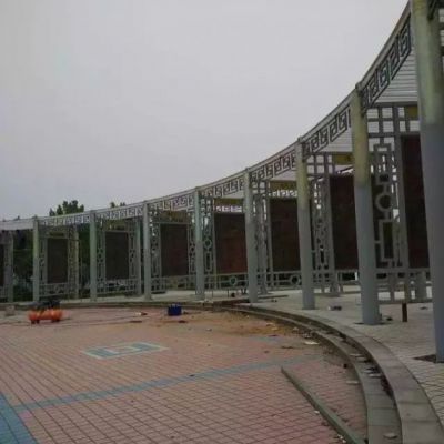 厂家制作不锈钢长廊雕塑 大型广场景观雕塑设计制作